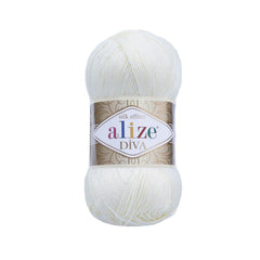 Alize - DİVA Silk Acrylic Yarn 100% Microfiber Acrylic Yarn 1 Ball skeins 100gr 383yds