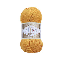 Alize - DİVA Silk Acrylic Yarn 100% Microfiber Acrylic Yarn 1 Ball skeins 100gr 383yds