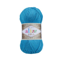 Alize - DİVA Silk Acrylic Yarn 100% Microfiber Acrylic Yarn 1 Ball skeins 100gr 383yds