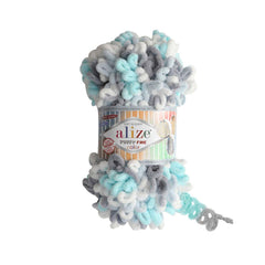 Alize - Puffy Fine Colors Yarn %100 MicroPolyester 100gr 14.5 mt Book Fanar
