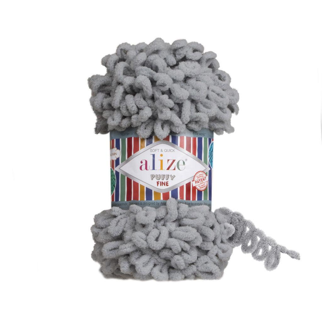 ALIZE - PUFFY FINE Yarn 100% MICRO POLYESTER 100 grams Book Fanar
