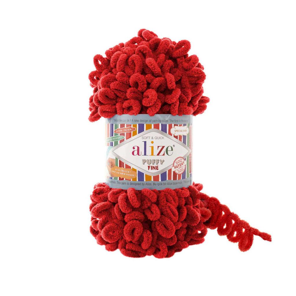 ALIZE - PUFFY FINE Yarn 100% MICRO POLYESTER 100 grams Book Fanar