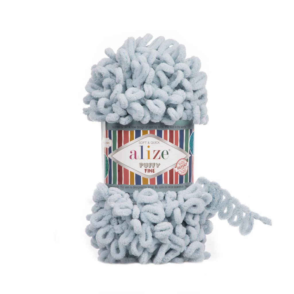 ALIZE - PUFFY FINE Yarn 100% MICRO POLYESTER 100 grams Book Fanar