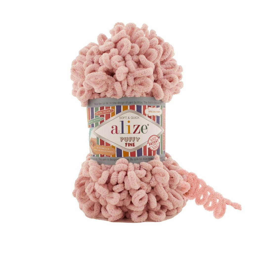 ALIZE - PUFFY FINE Yarn 100% MICRO POLYESTER 100 grams Book Fanar