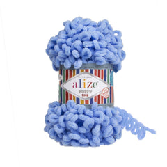 ALIZE - PUFFY FINE Yarn 100% MICRO POLYESTER 100 grams Book Fanar