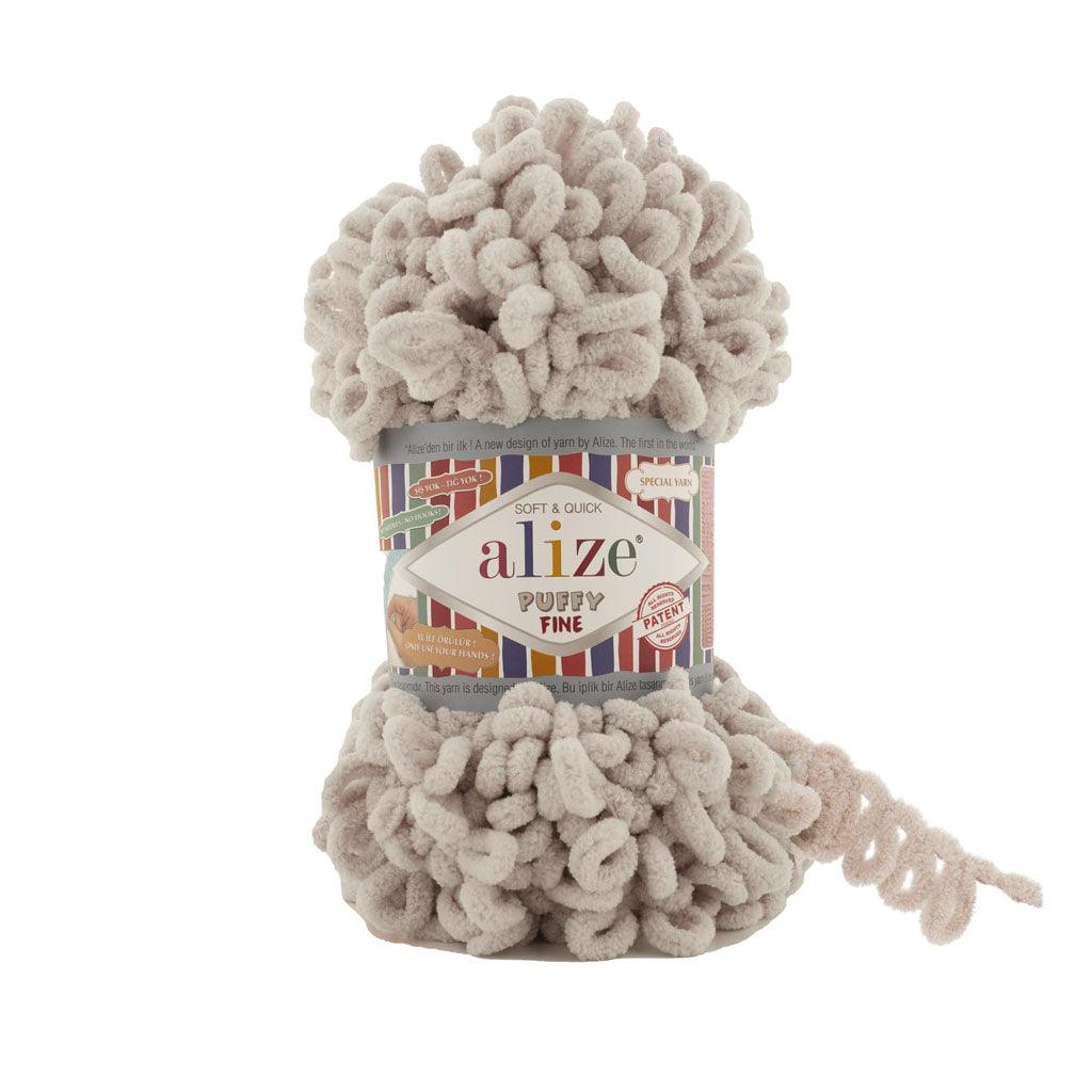 ALIZE - PUFFY FINE Yarn 100% MICRO POLYESTER 100 grams Book Fanar