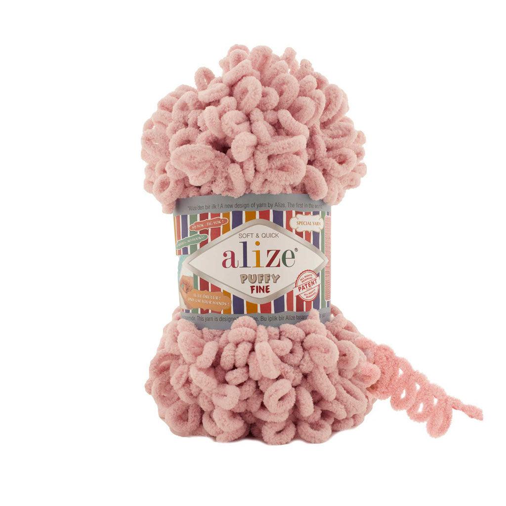 ALIZE - PUFFY FINE Yarn 100% MICRO POLYESTER 100 grams Book Fanar