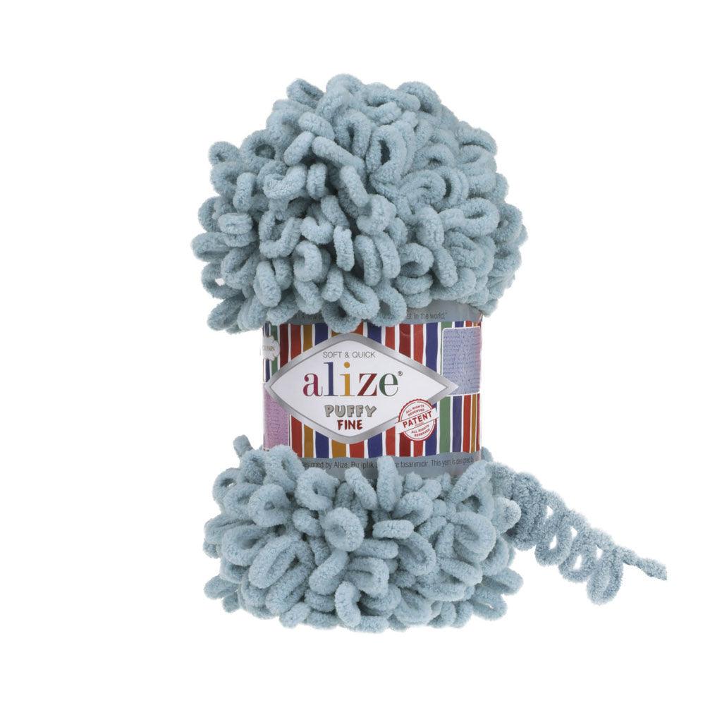 ALIZE - PUFFY FINE Yarn 100% MICRO POLYESTER 100 grams Book Fanar