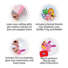 Animal Puppets DIY Kit - Create Your Animal Friends!