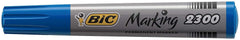 BiC PERMANENT MARKER 2300 CHISEL TIP - BLUE