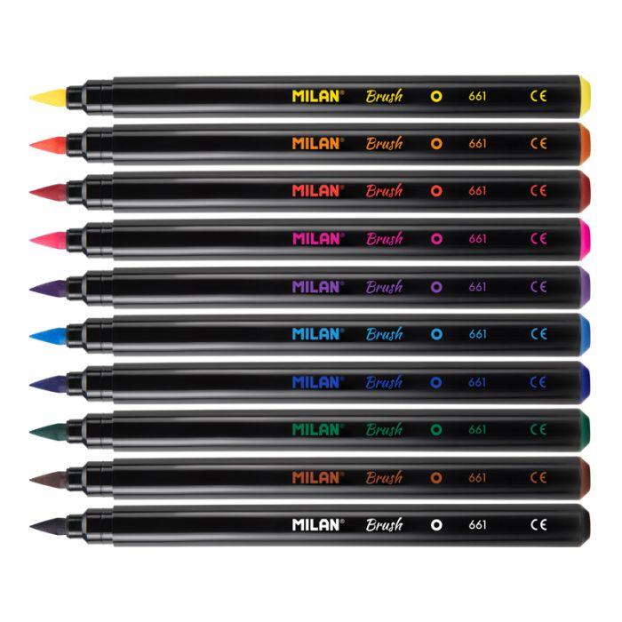 Box 10 Brush Tip FibrePens