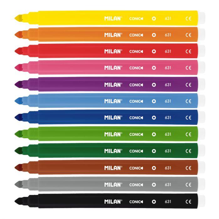 Box 12 Conical Tip Fibrepens