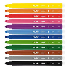Box 12 Conical Tip Fibrepens