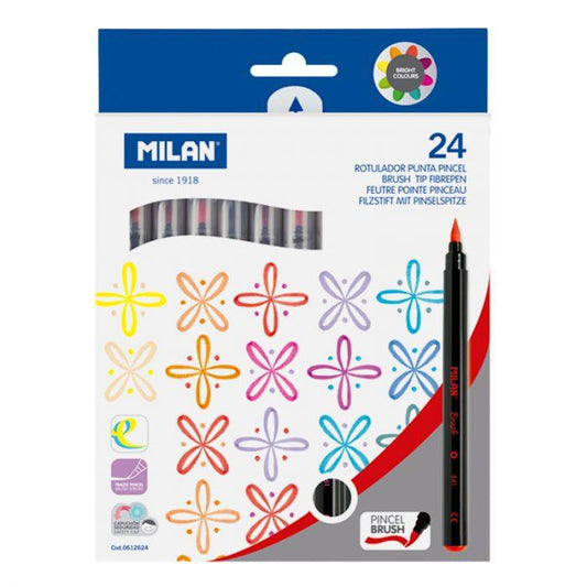 Box 24 Brush Tip FibrePens
