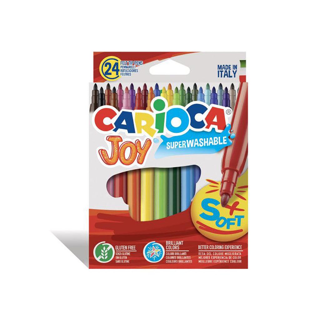 CARIOCA JOY BOX FELT TIP PENS 24 PIECES
