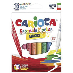 CARIOCA MAGIC ERASABLE FELT TIP PENS 10 PIECES