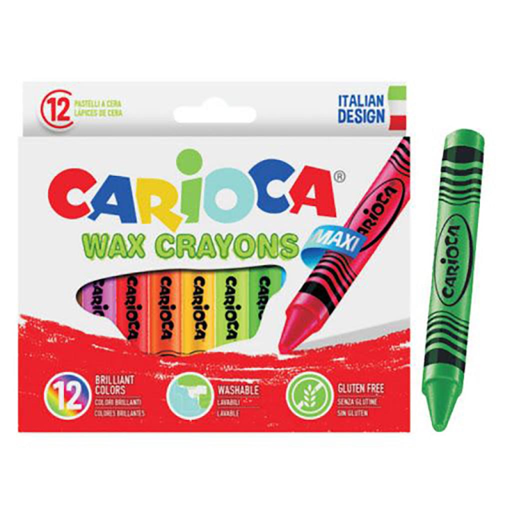 CARIOCA MAXI WAX CRAYONS 12 PIECES