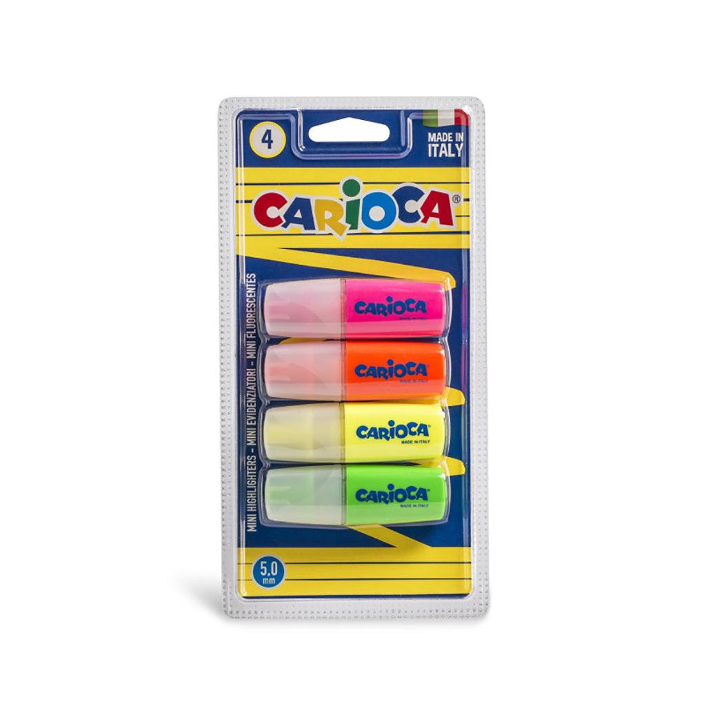 CARIOCA Miniligrht Blister 4pcs Highlighters