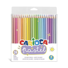 CARIOCA PASTEL COLORED PENCILS 24 PIECES