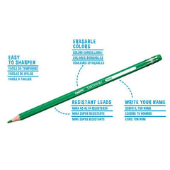 CARIOCA TITA ERASABLE COLORED PENCILS 24 PIECES