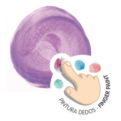 Case 6 Pots 100 ml Finger Paint Metallic Colors