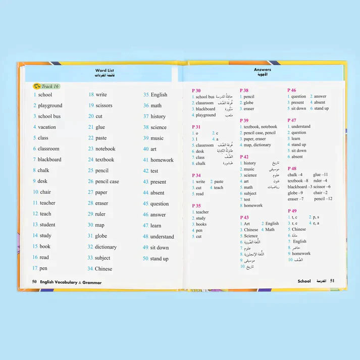 English Vocabulary & Grammar (6 Books + 6 CDs)