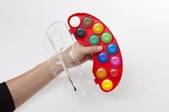 لوحة ألوان مائية من كوريس أكواريلوس مع ١٢ لونًا، وسادات ٢٥ مم