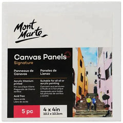 MM Canvas Panels Pack 5 10.2x10.2cm - 25125401