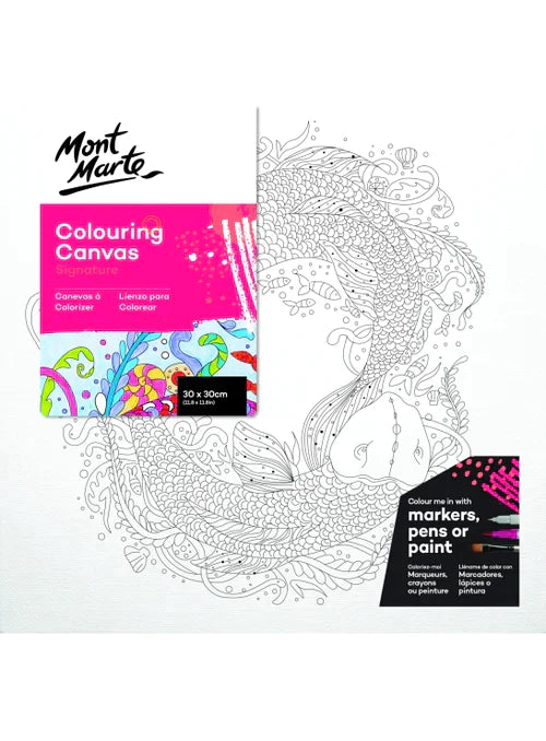 MM Colouring Canvas 30x30cm Nature - 25125504