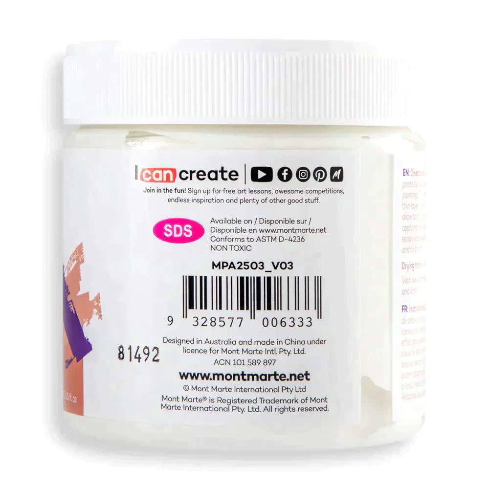 Mont Marte Acrylic Medium - Crackle Paste 250ml - MPA2503