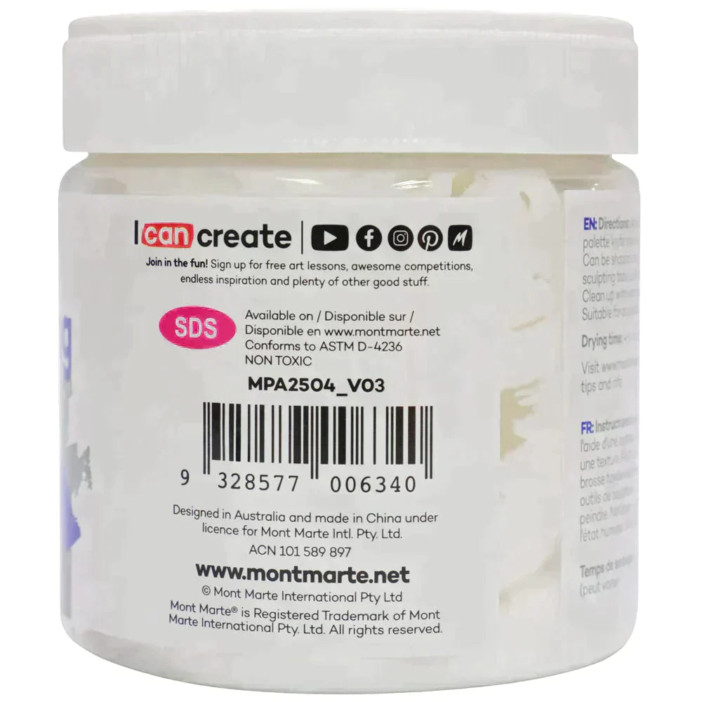 Mont Marte Acrylic Medium - Light Moulding Paste 250ml - MPA2504