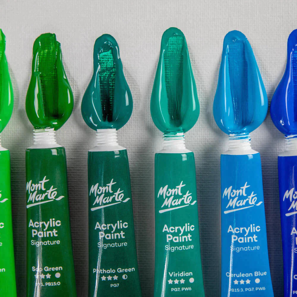 Mont Marte Acrylic Paints 24pc x 12ml - PMHS0034