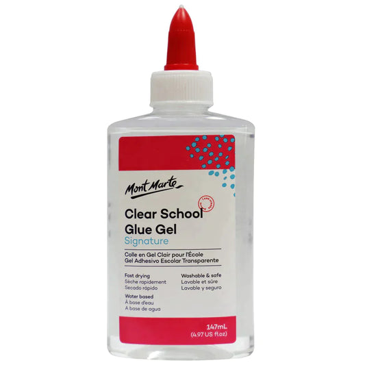 Mont Marte Adhesive MACR0015- Washable Clear School Glue 147ml