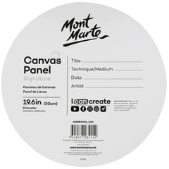 Mont Marte Canvas Panel Round 50cm CMPR0050