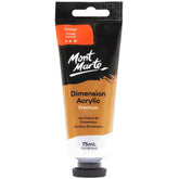 Mont Marte Dimension Acrylic Paint 75ml Tube - Orange PMDA0008