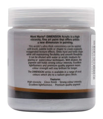 Mont Marte Dimension Acrylic Paint 250ml Pot - Silver PMDA2543
