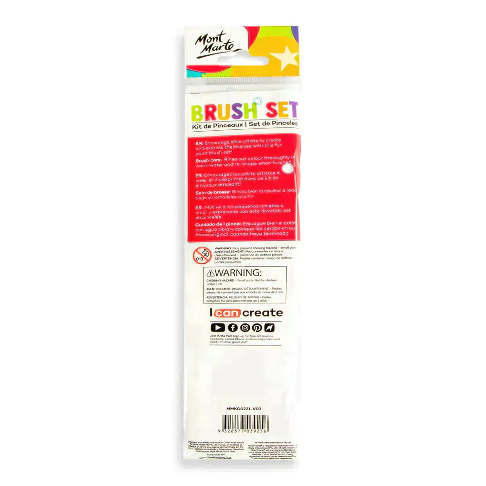 Mont Marte Kids - Brush Set 4pc - MMKC0221