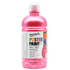 Mont Marte Kids - Metallic Poster Paint 500ml MPST3003 - Metallic Hot Pink