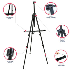 Mont Marte MEA0025 Lightweight Steel Tripod Easel - 25130225