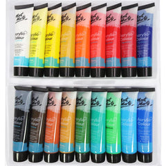 Mont Marte Paint Set - Signature Acrylic Paint Set 18pc x 36ml - MSCH1836