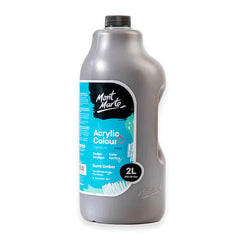 Mont Marte Signature Acrylic Paint Pump Bottle 2L - Burnt Umber MSCH2209