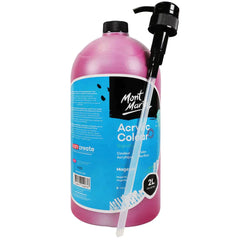 Mont Marte Signature Acrylic Paint Pump Bottle 2L - Magenta MSCH2221 Baqer Mohebi