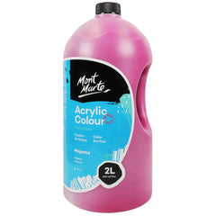 Mont Marte Signature Acrylic Paint Pump Bottle 2L - Magenta MSCH2221 Baqer Mohebi