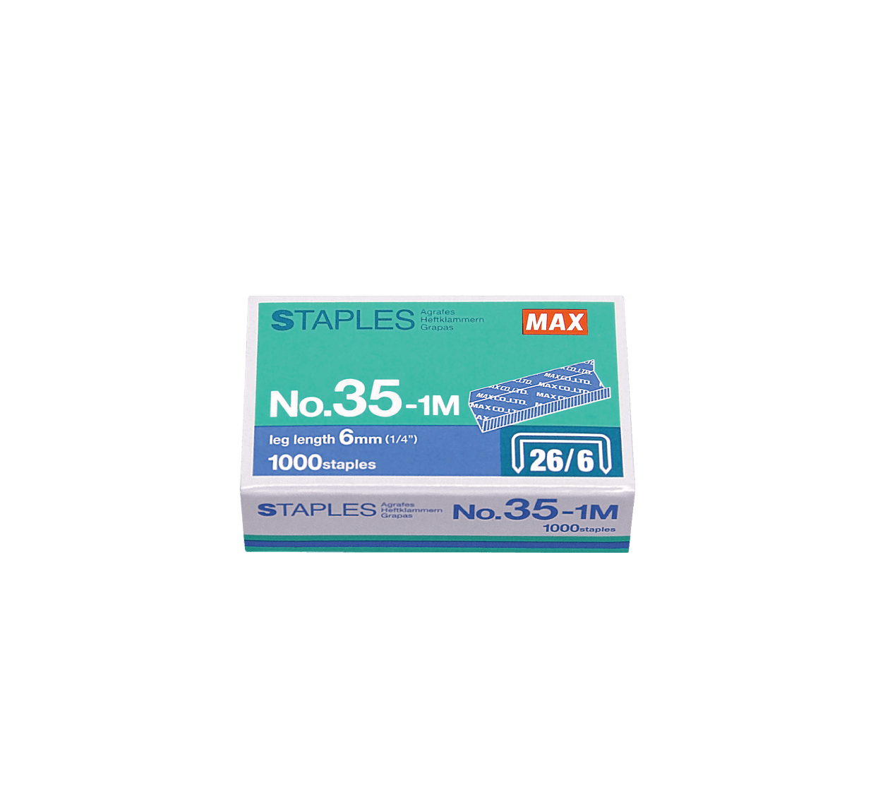 MX26/6 - MAX STAPLES (Pin) 1x10 Pkt/Box