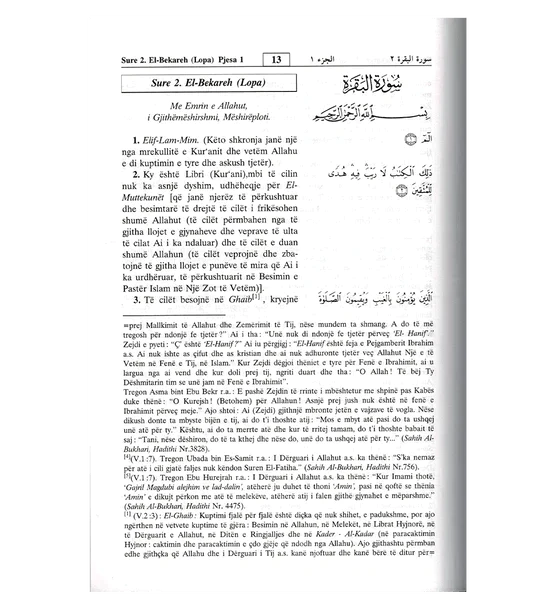 Noble Quran in Albani - Kur Anit Te Larte تفسير معاني القرآن باللغة الألبانية