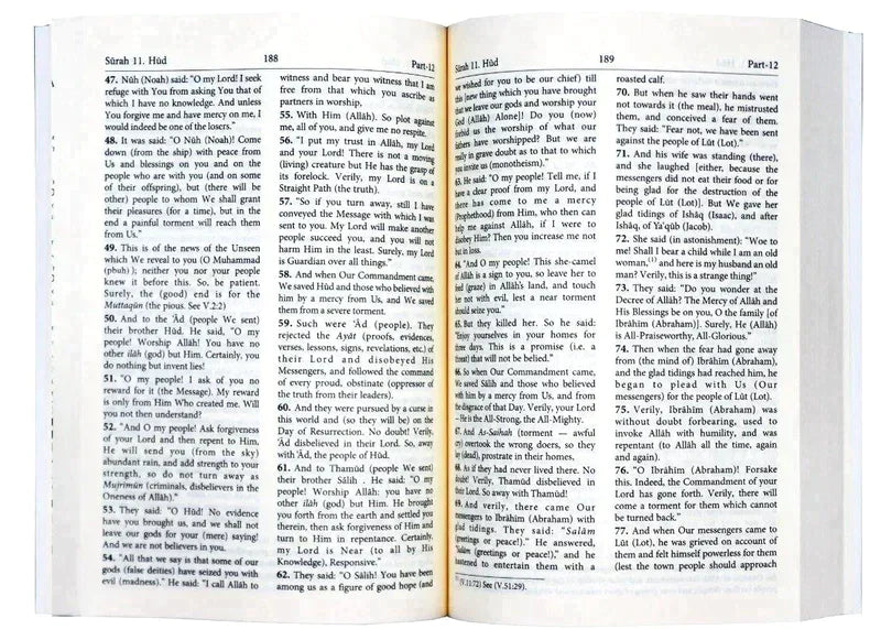 Noble Quran only English Green cover Soft Cover