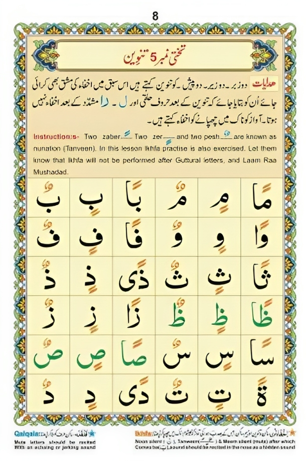 القاعدة النورانية Noorani Qaida - Ref 271 Book Fanar