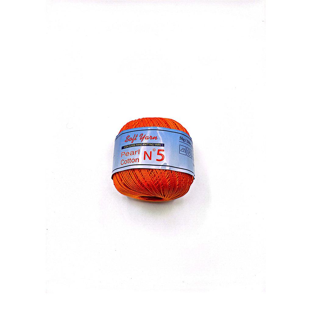 PEARL COTTON Yarn 100% Cotton 50g 230 yards - N 5 (1 piece)