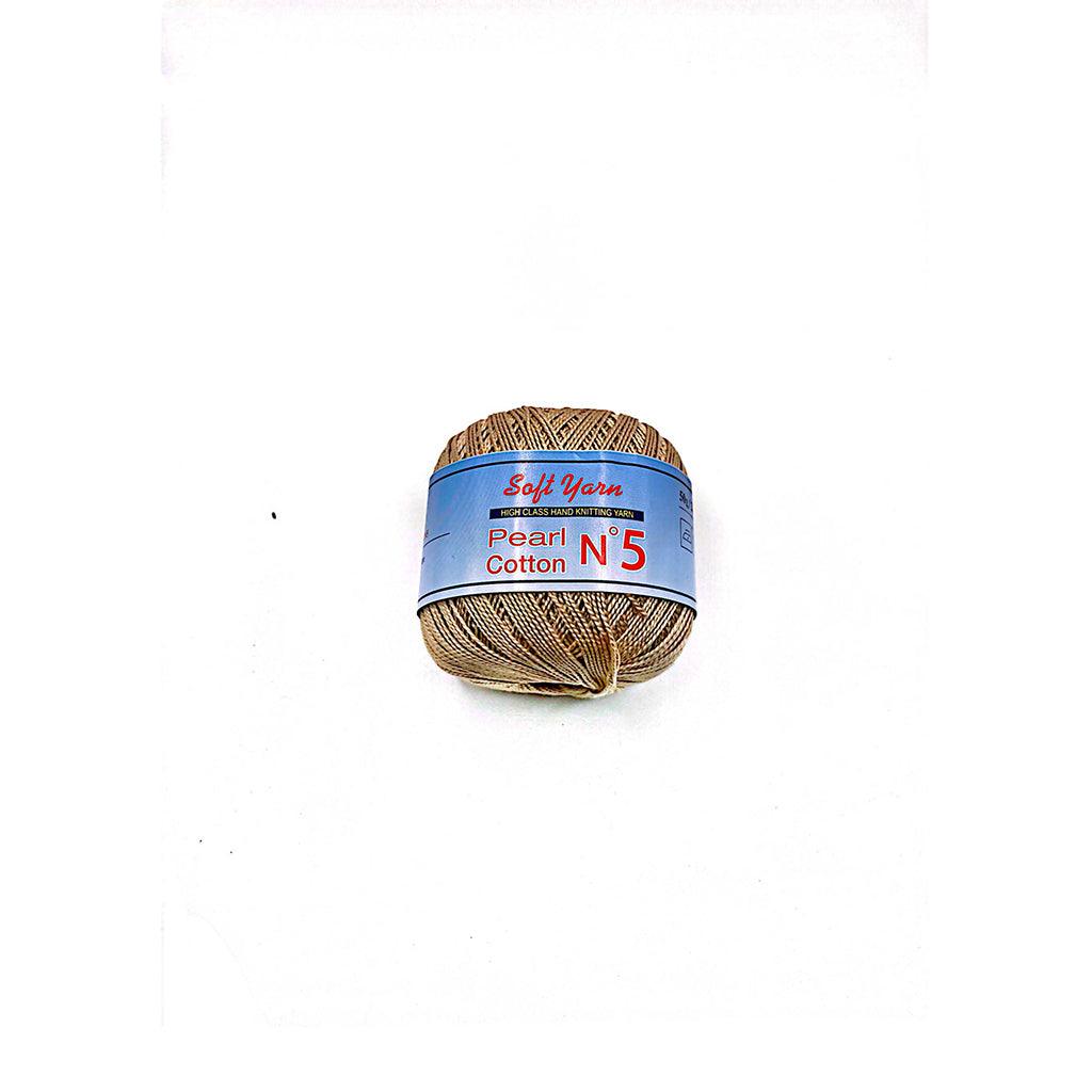 PEARL COTTON Yarn 100% Cotton 50g 230 yards - N 5 (1 piece)