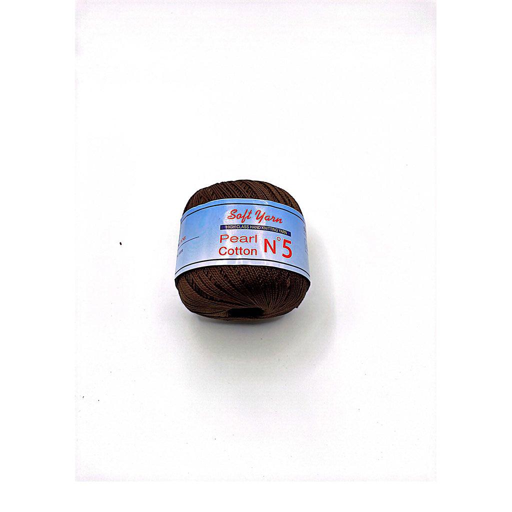 PEARL COTTON Yarn 100% Cotton 50g 230 yards - N 5 (1 piece)